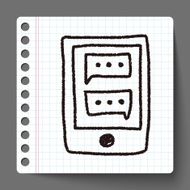 cell phone doodle drawing N3