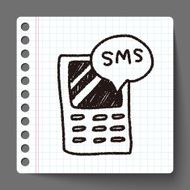 cell phone message doodle drawing N5