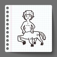 centaur doodle N2