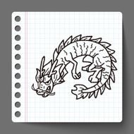 Chinese dragon doodle N4