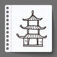 Chinese house doodle N4
