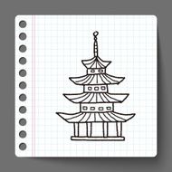 Chinese house doodle N5