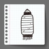 Chinese New Year decorative lantern doodle N9
