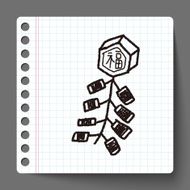Chinese New Year firecrackers doodle N4