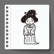 Chinese woman doodle N6