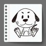 Chinese Zodiac dog doodle drawing N2