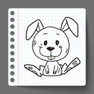 Chinese Zodiac rabbit doodle drawing N2