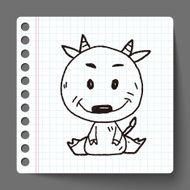 Chinese Zodiac sheep doodle drawing N2