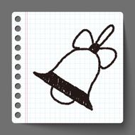 Christmas bell doodle drawing N7