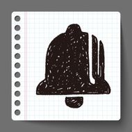 Christmas bell doodle drawing N8