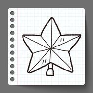 Christmas star doodle N2