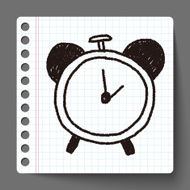 clock doodle drawing N3