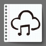 cloud music doodle N2