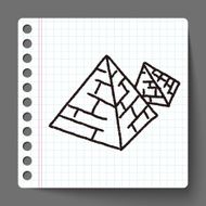 Doodle pyramid N16