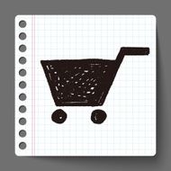 doodle Shopping cart N17