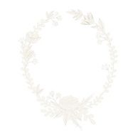 Design floral wreath N6