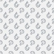 doodle pattern Seamless background N11