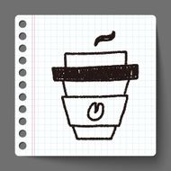 coffee doodle drawing N12