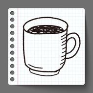 coffee doodle drawing N14
