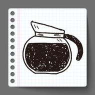 coffee doodle drawing N16