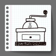 coffee grinder doodle N2