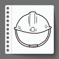 construction hat doodle N3