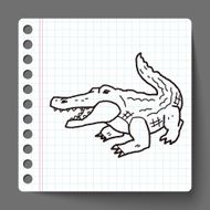 Crocodile doodle N5