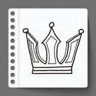 crown doodle N9