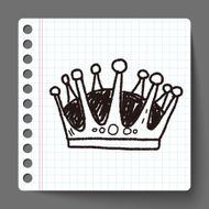 crown doodle N10