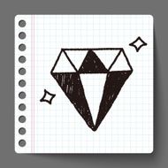diamond doodle drawing N3