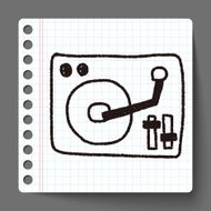 DJ disk doodle drawing N4