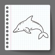 Dolphin doodle N2