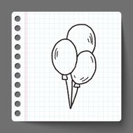 doodle balloon N14