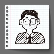 doodle businessman N3