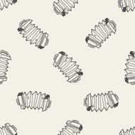 Accordion doodle seamless pattern background