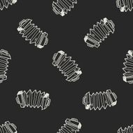 Accordion doodle seamless pattern background N2