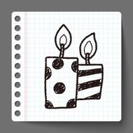 doodle candle N11