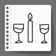 doodle candlelight dinner N3