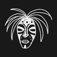 African mask doodle N4