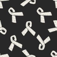 AIDS DAY doodle seamless pattern background N2