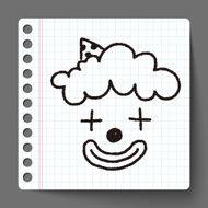 doodle clown N36