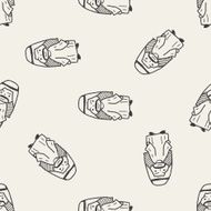 Arabian doodle seamless pattern background