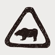 bear sign doodle N3
