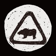 bear sign doodle N5