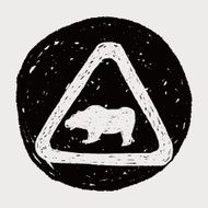 bear sign doodle N6