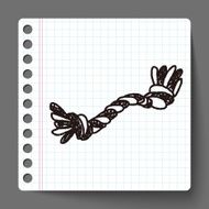 doodle dog rope bone N3