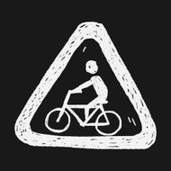bicycle sign doodle N4