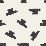 blacksmith doodle seamless pattern background