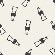 bottle doodle seamless pattern background N2