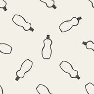 bottle doodle seamless pattern background N3